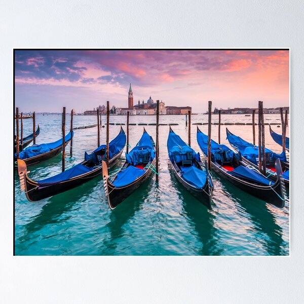 Item preview, Venice prints,italy wall art, italian vintage posters,italian wall art,metal picture prints designed and sold by eyesight4vision.