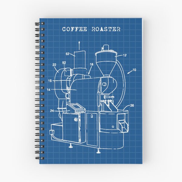 Item preview, Coffee Roaster Technical Drawing Patent Blueprint designed and sold by anghelapparel.