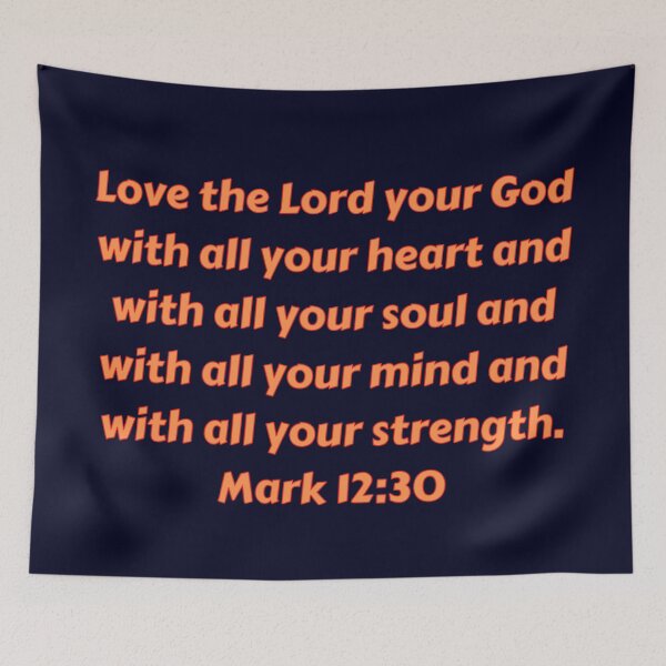 Item preview, Bible Verse Mark 12:30 designed and sold by Prayingwarrior.