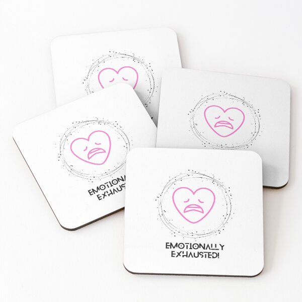 Item preview, Pink emotionally exhausted heart designed and sold by TumblesMumbles.