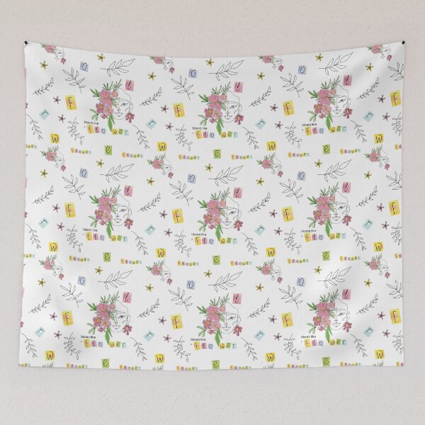 Item preview, Monoline face and flowers  designed and sold by kMariaART.