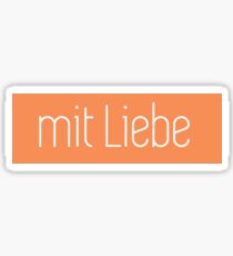 Mit Liebe Sticker