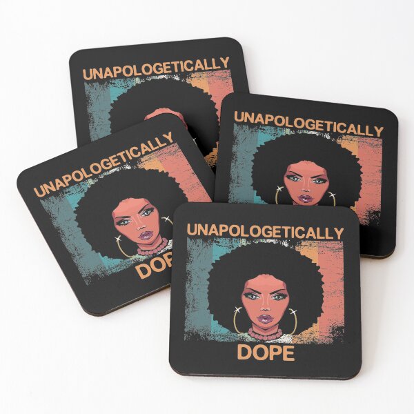 Item preview, Unapologetically Dope Black Woman Natural Afro Hair Vintage Art  designed and sold by alenaz.