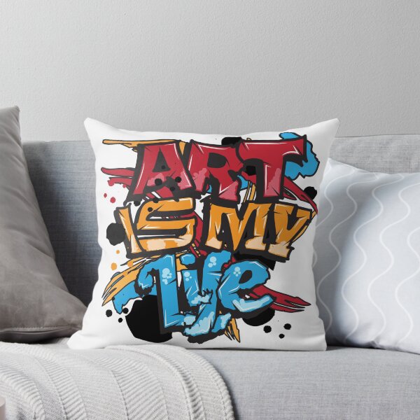 Item preview, Art is My Life text art- Graffiti grunge style designed and sold by feel-free-store.