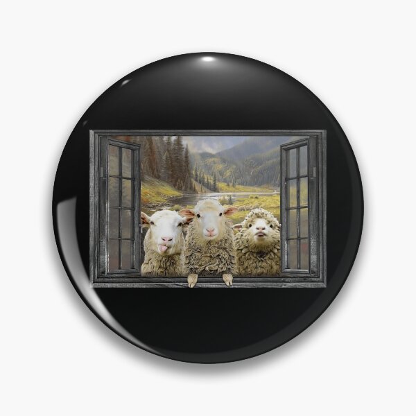 Item preview, Funny Sheep Stick Out Tongue Window designed and sold by hippololocc.