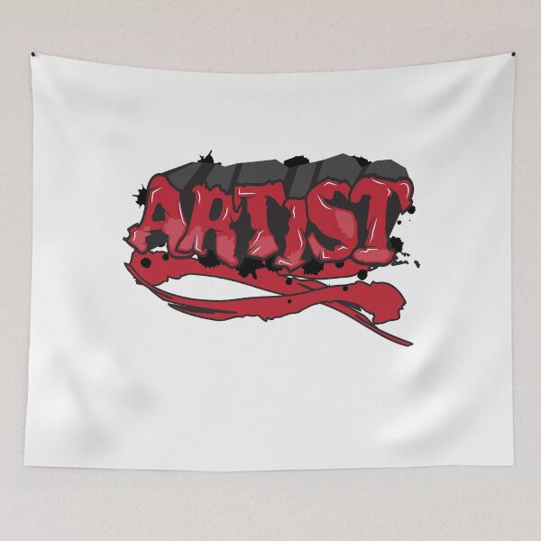 Item preview, Artist text art- Graffiti grunge style text design designed and sold by feel-free-store.