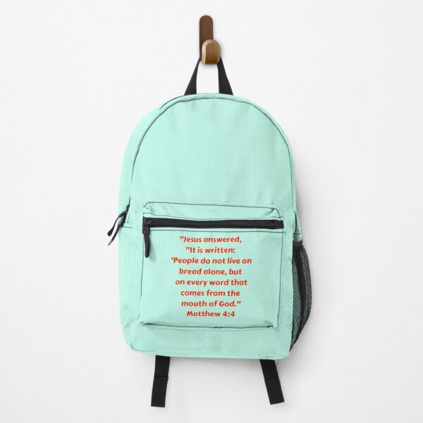 Item preview, Bible Verse Matthew 4:4 designed and sold by Prayingwarrior.