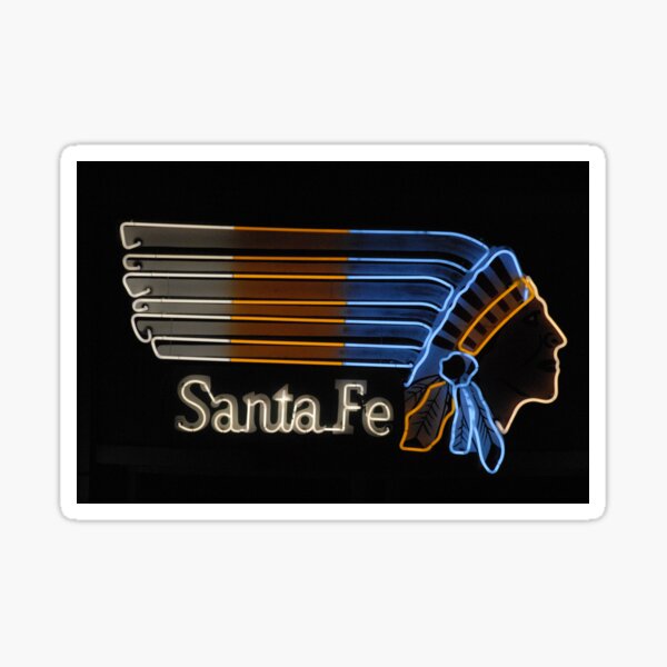 "Santa Fe Indian Neon" Sticker