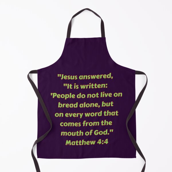 Item preview, Bible Verse Matthew 4:4 designed and sold by Prayingwarrior.
