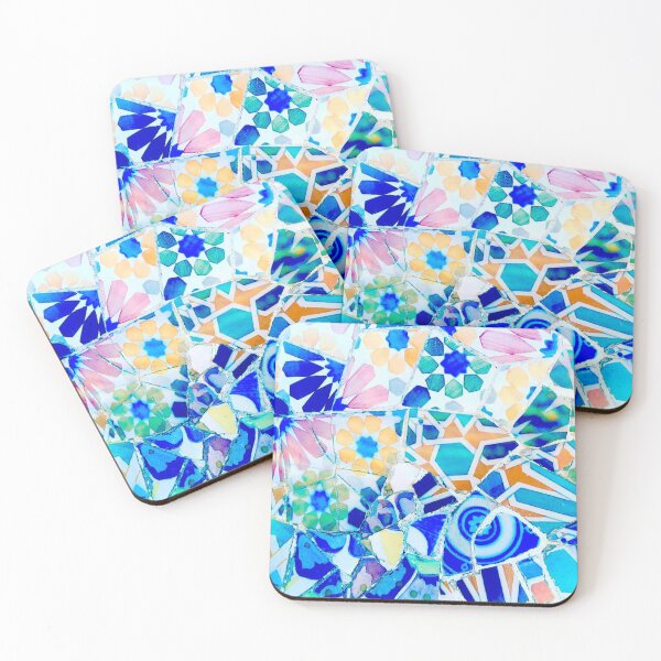 Item preview, Pastel Barcelona Mosaic  designed and sold by BeCarpeDiem.