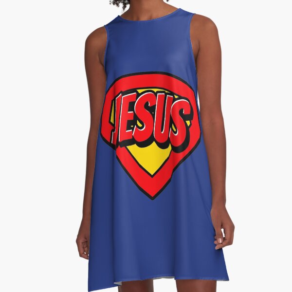 Artikel-Vorschau von SuperJesus-Jesus ist mein Superheld-Jesus hat mich gerettet-Kinder-Jungen-Comics Mädchen Cartoons-Jesus ist mein Held-Superheld, designt und verkauft von GlorifyGodShop.