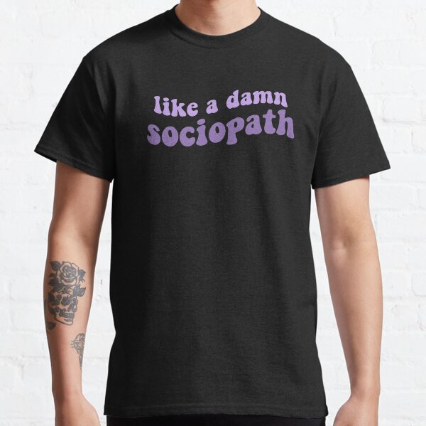 Comme un putain de sociopathe - Olivia Rodrigo Good 4 U Song Lyrics Purple T-shirt classique