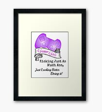 Gamer Girls Kick Ass Framed Print