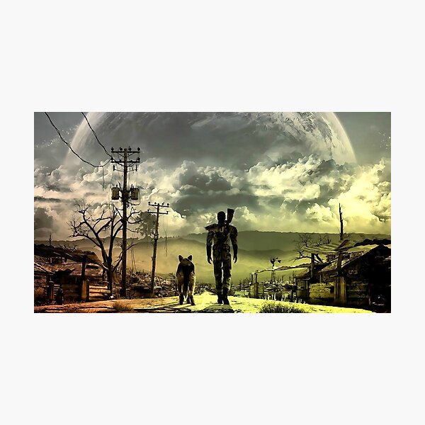 Fallout 3 Lone Wanderer & Dogmeat Photographic Print