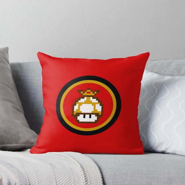 Item preview, Super Golden Mushroom! Pixelated! (on Red) designed and sold by epinkb.