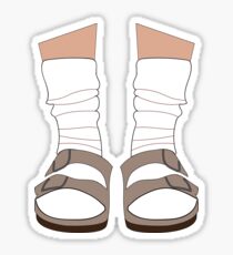 Pegatina Birkenstocks y calcetines