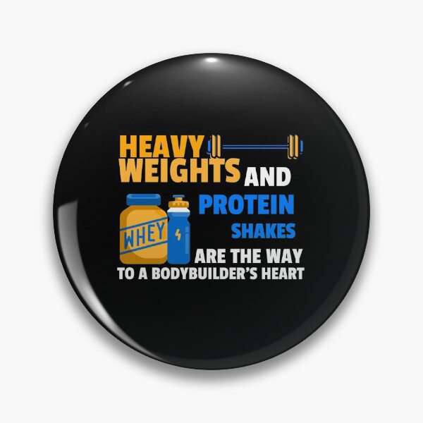 Item preview, Heavy Weights And Protein Shakes White - Funny Gym designed and sold by GymWearDepot.