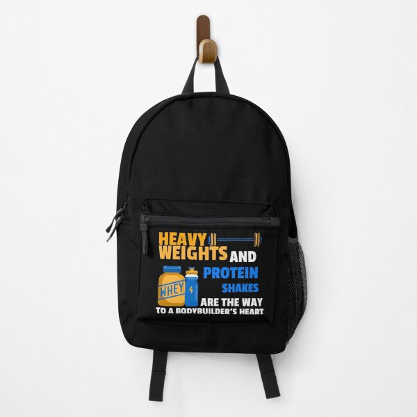 Item preview, Heavy Weights And Protein Shakes White - Funny Gym designed and sold by GymWearDepot.