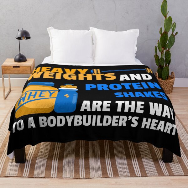 Item preview, Heavy Weights And Protein Shakes White - Funny Gym designed and sold by GymWearDepot.