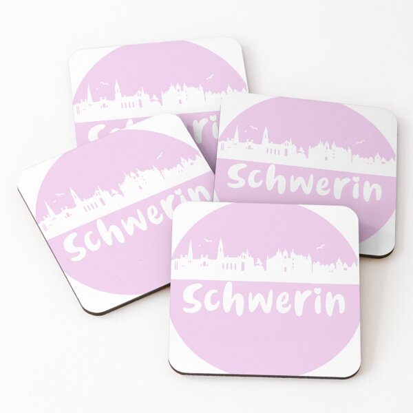 Artikelvorschau, schwerin, skyline, kreis, scherenschnitt,rosa entworfen und verkauft von theherbst131313.