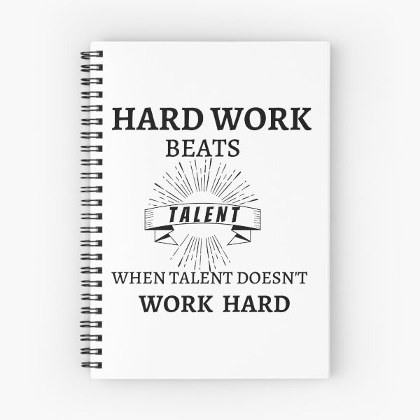 Artikelvorschau, Harte Arbeit schlägt Talent, wenn Talent nicht hart arbeitet entworfen und verkauft von Preetydesign.