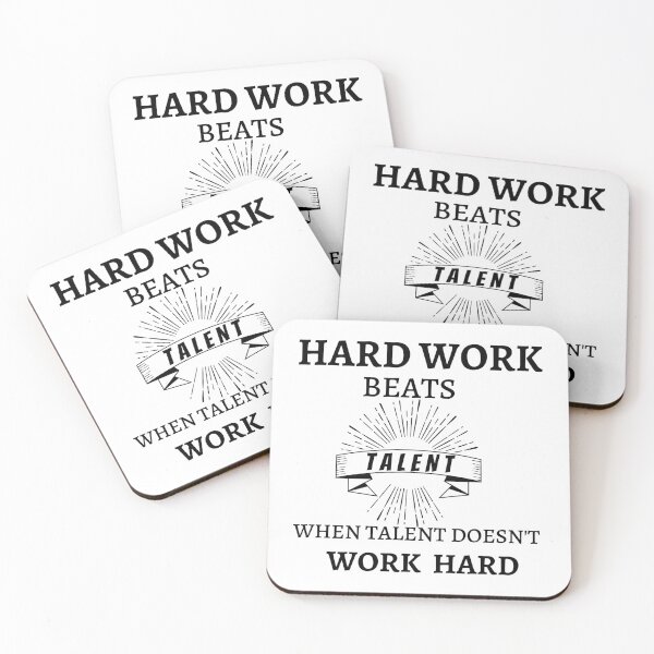 Artikelvorschau, Harte Arbeit schlägt Talent, wenn Talent nicht hart arbeitet entworfen und verkauft von Preetydesign.