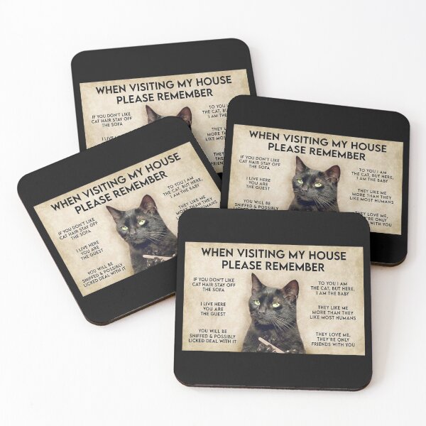 Item preview, When Visiting My House Please Remember - Funny Black Cat Anchor designed and sold by Stewar-ArtCool.