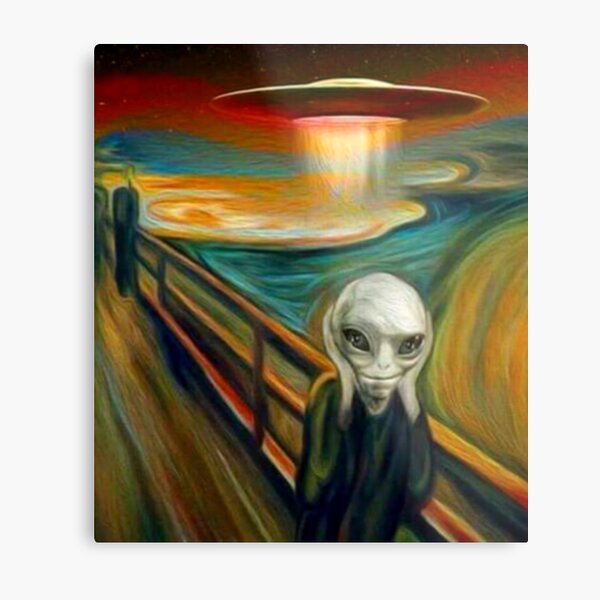 Paul Scream Metal Print