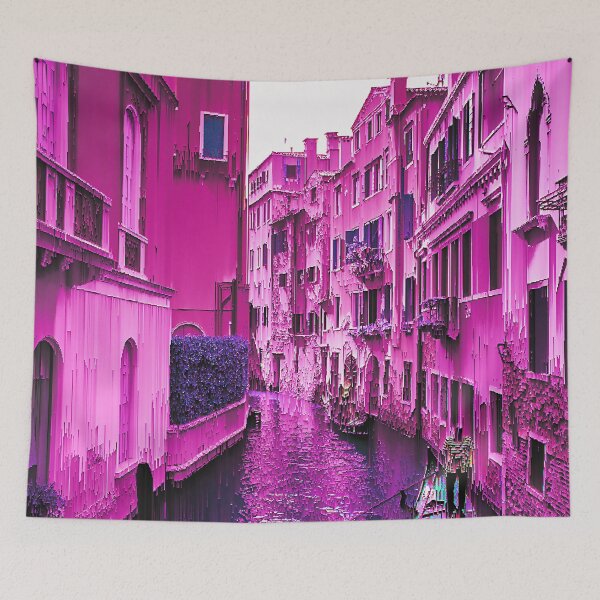 Item preview, Venice, Italy Waterway Vaporwave Glitch Art designed and sold by glitchhub.