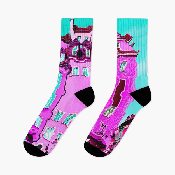 Item preview, Warsaw, Poland Warped Building Trippy Vaporwave Glitch Art designed and sold by glitchhub.