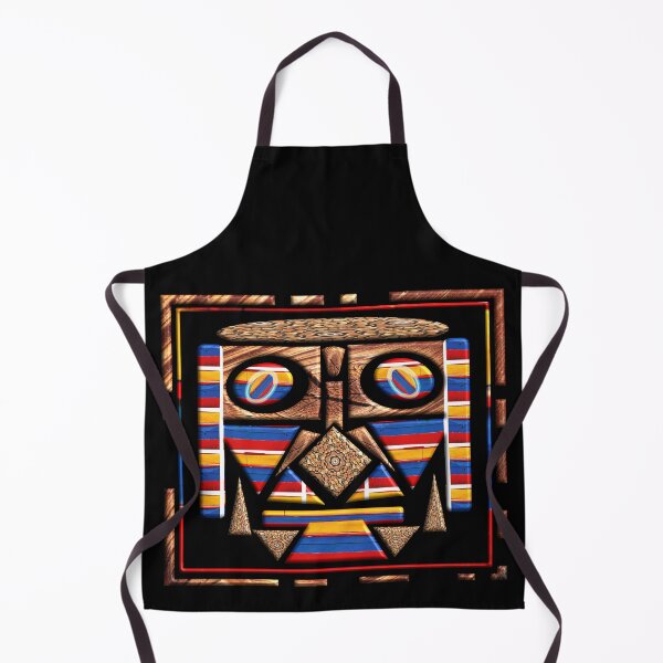 Item preview,  MULTICOLORED WOODEN RITUAL MASK OF THE FIRST PEOPLE. designed and sold by Ralek.
