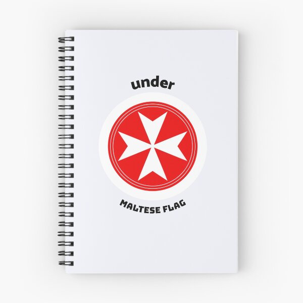 Item preview, Under maltese flag English text flag red background Maltese cross designed and sold by skiair.