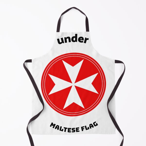 Item preview, Under maltese flag English text flag red background Maltese cross designed and sold by skiair.