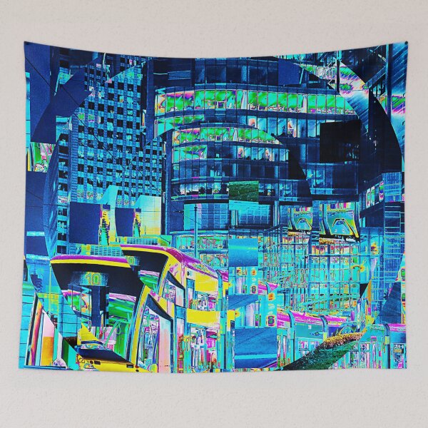 Item preview, Warsaw Poland Glitch Art designed and sold by glitchhub.
