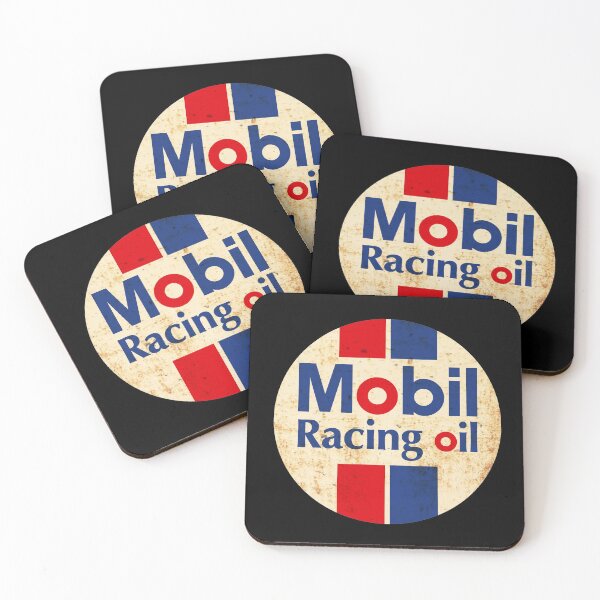 Artikelvorschau, Mobil Racing Oil – Retro-Logo-Abzeichen entworfen und verkauft von peterpaz.