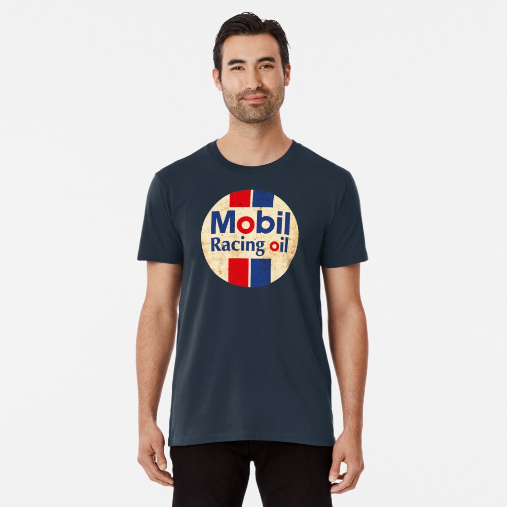 Vintage Men's Mobil T-shirt Sweater Martini Sportswear Tshirt for Male  Oversized Tee Shirt Clothing Mobil Racing Street Pullover