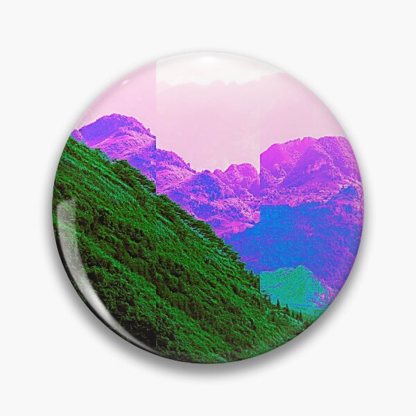 Item preview, Mountainous Vietnam Road Vaporwave Glitch Art designed and sold by glitchhub.