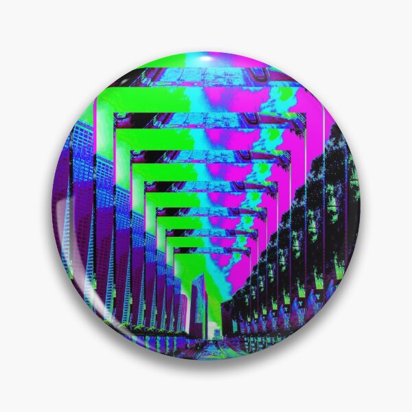Item preview, Los Angeles Highway Road Trippy Vaporwave Glitch Art designed and sold by glitchhub.