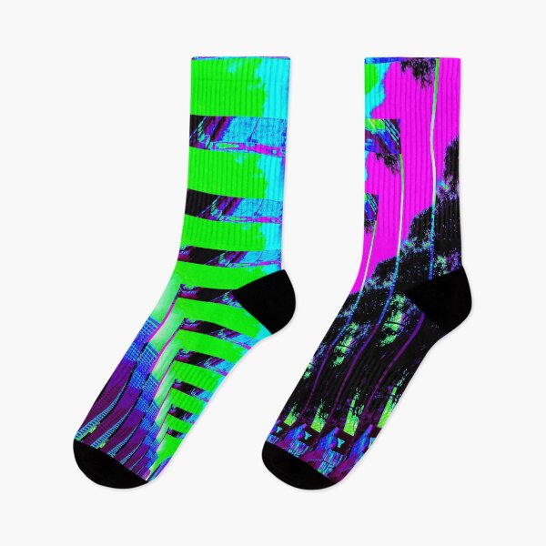 Item preview, Los Angeles Highway Road Trippy Vaporwave Glitch Art designed and sold by glitchhub.