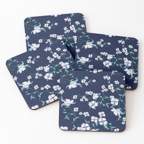 Item preview, White Flower Pattern designed and sold by wildberriesph.