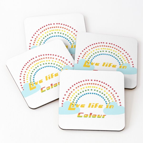 Item preview, Dotted rainbow - live life in colour designed and sold by Tanuja  Sharma.