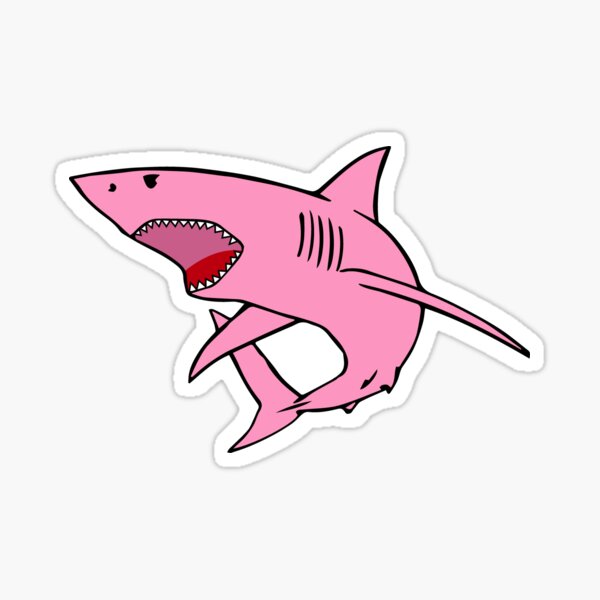 Stickers autocollants Requin Marteau noir fond transparent