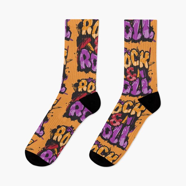 Item preview, Rock and Roll text art- Graffiti grunge style designed and sold by feel-free-store.