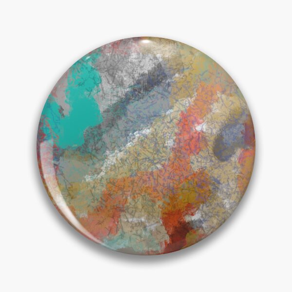 Item preview, Aqua, Orange, and Gold Textured Abstract Design designed and sold by Jessielee72.