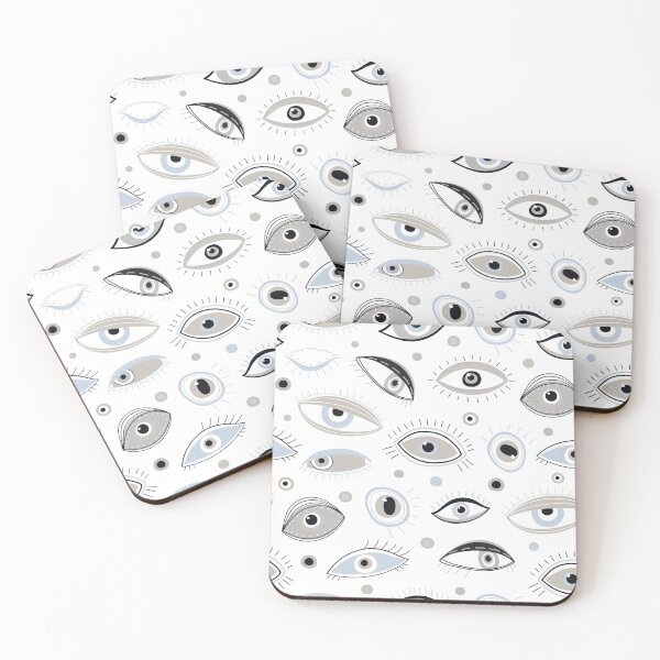 Item preview, Patrón de ojos blanco designed and sold by SofyDigitalArt.