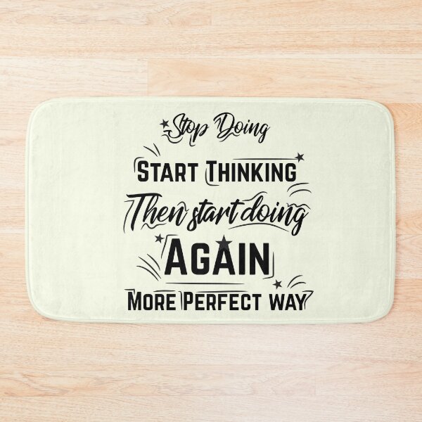 Item preview, Stop Doing Start Thinking text art - Calligraphy designed and sold by feel-free-store.