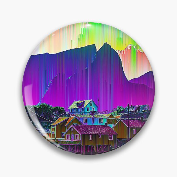 Item preview, Norwegian Village Glitch Art designed and sold by glitchhub.