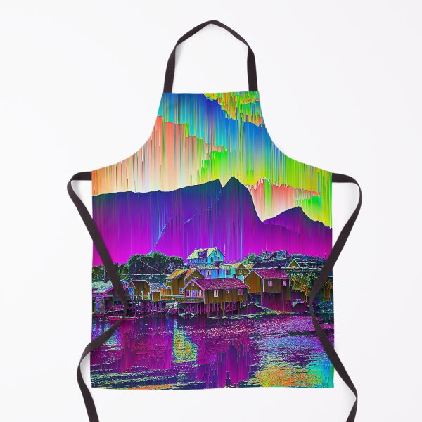 Item preview, Norwegian Village Glitch Art designed and sold by glitchhub.