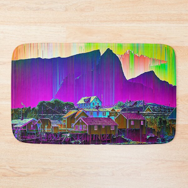 Item preview, Norwegian Village Glitch Art designed and sold by glitchhub.