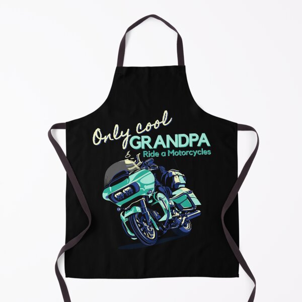 Item preview, Only cool Grandpa, Ride a motorcycle, biker grandpa, touring bike designed and sold by Lekrock.